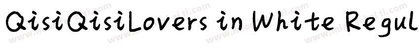 QisiQisiLovers in White Regular字体转换
